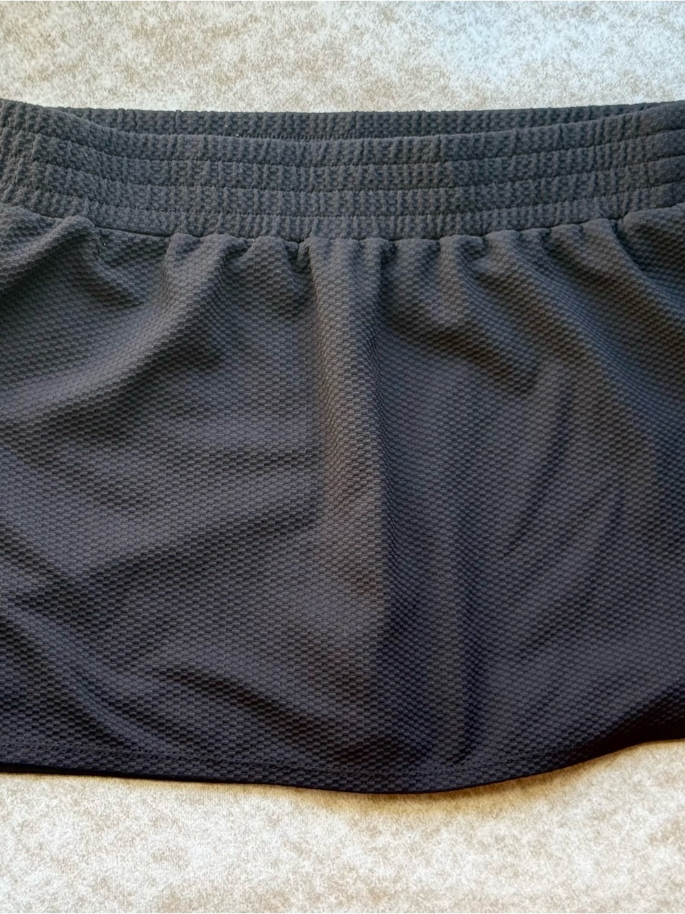 Athletic Works Black Textured Athletic Skort Built In Shorts S 4-6